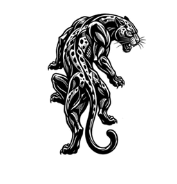 wolf-tattoo im blackwork-stil