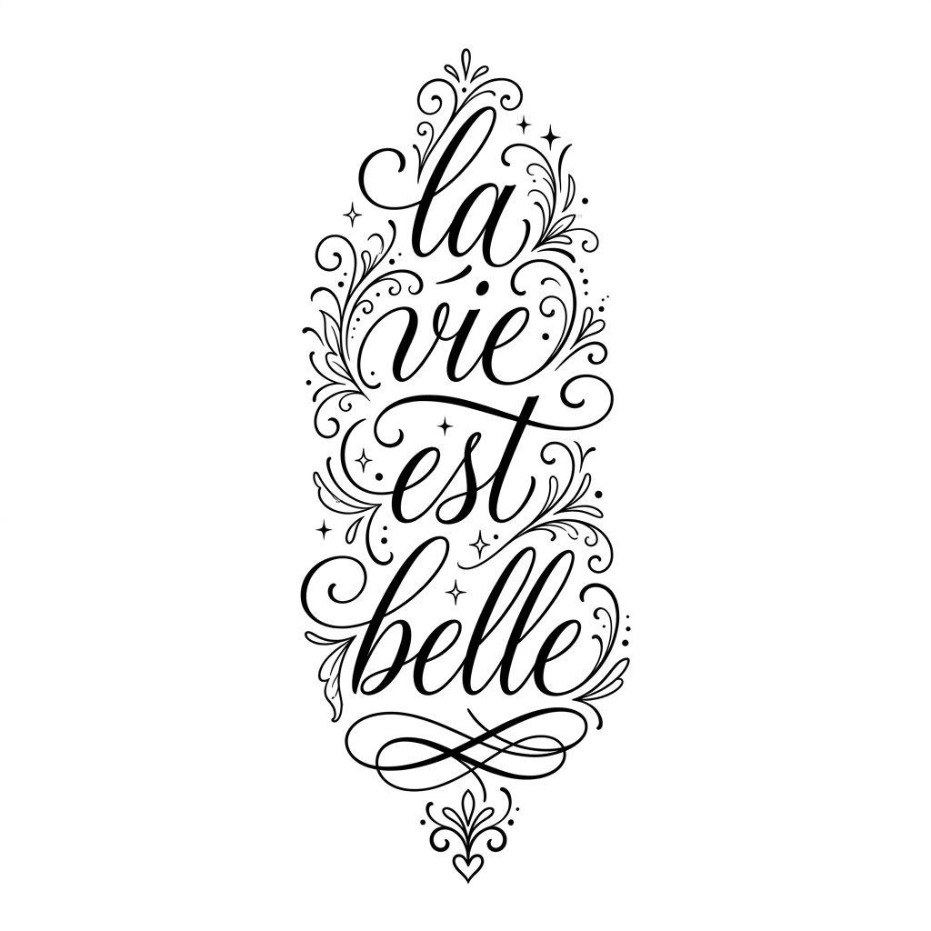 idée tatouage avant-bras lettrage manuscrit