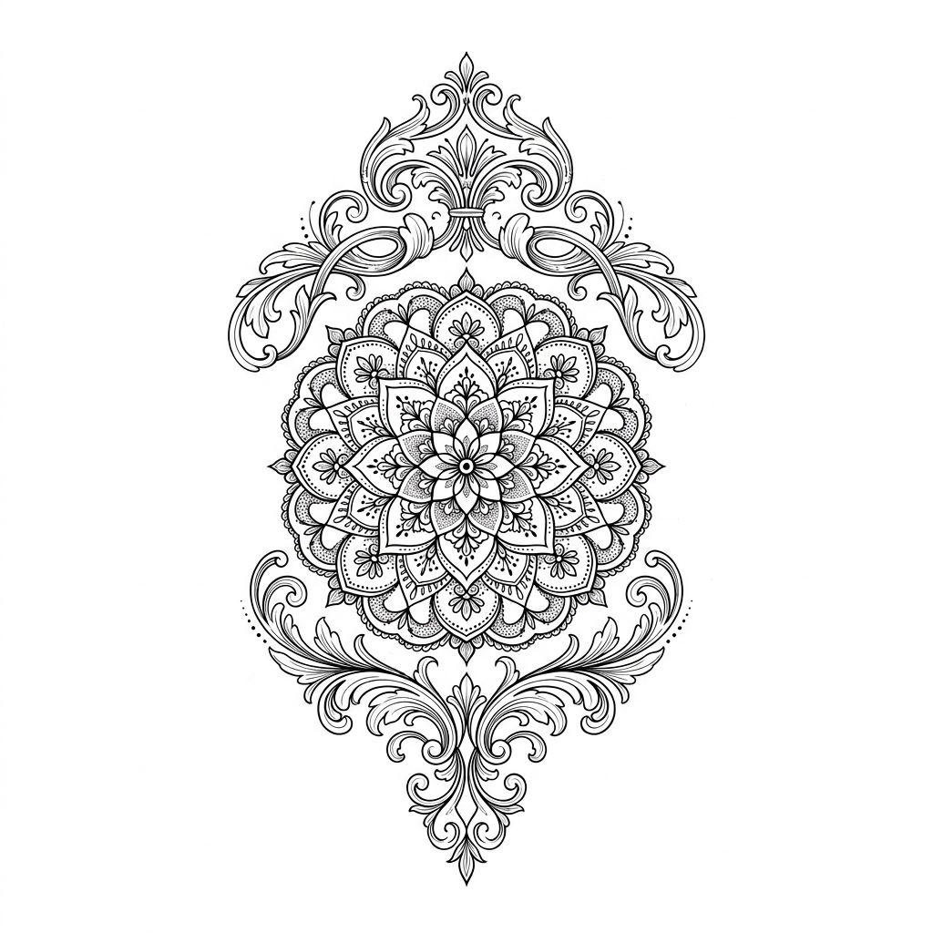 knöchel-tattoo mini mandala