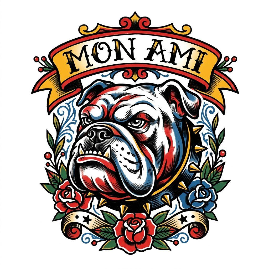 hund-tattoo old school hund