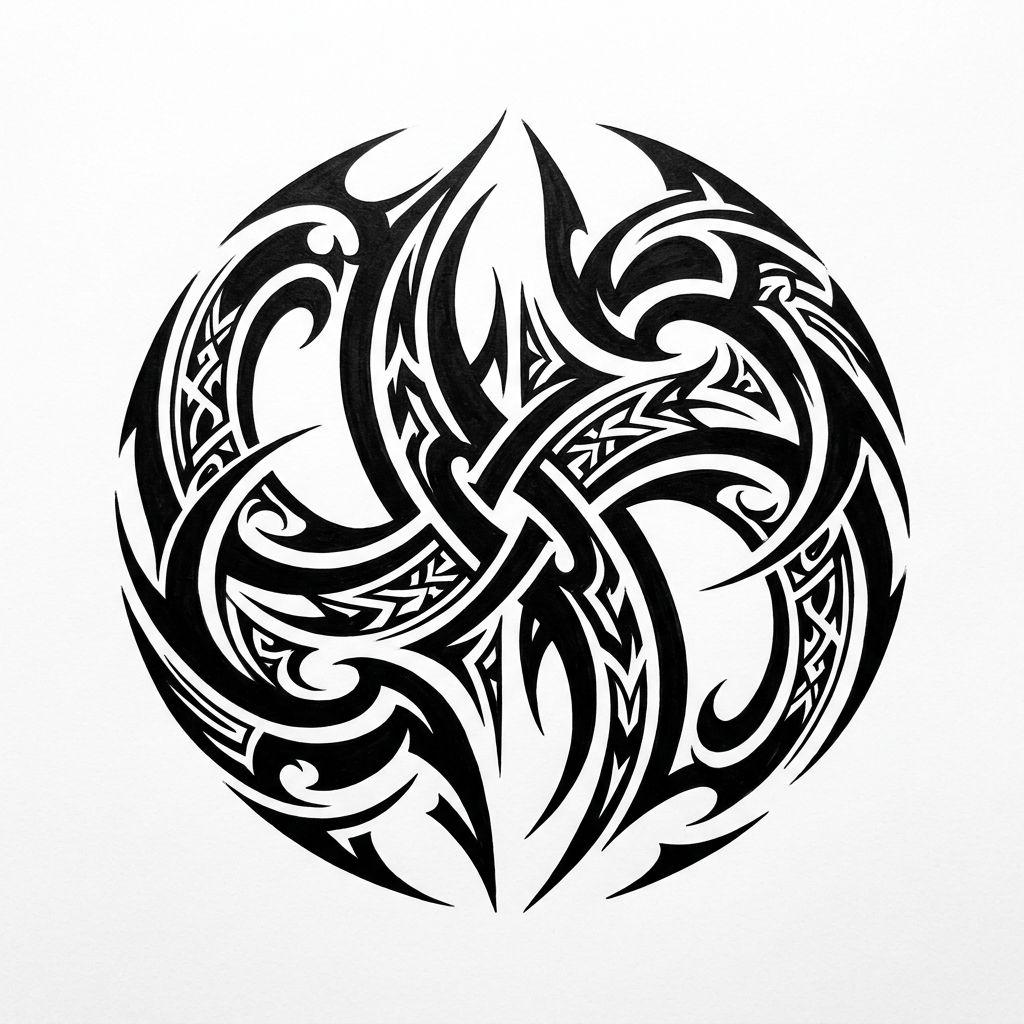 idée tatouage commun tribal moderne