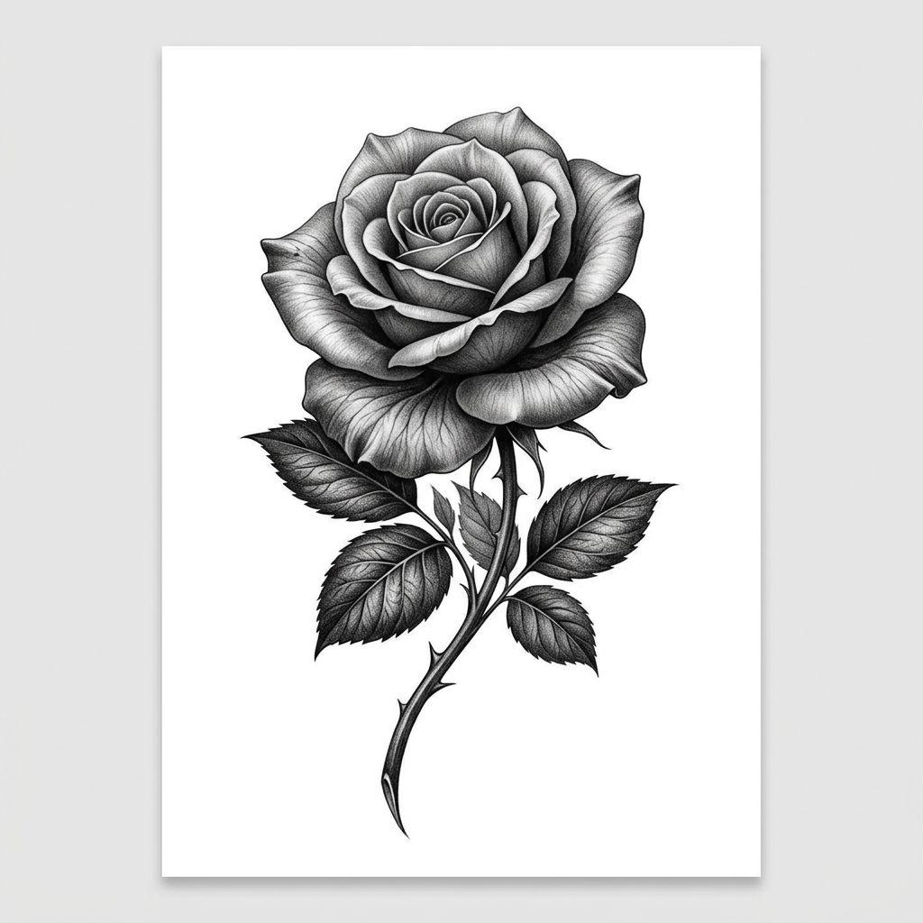 idée tatouage cou cou réaliste rose