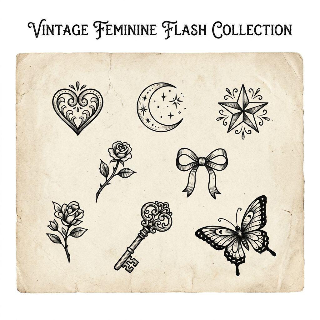 idée tatouage femme bras patchwork flash féminin