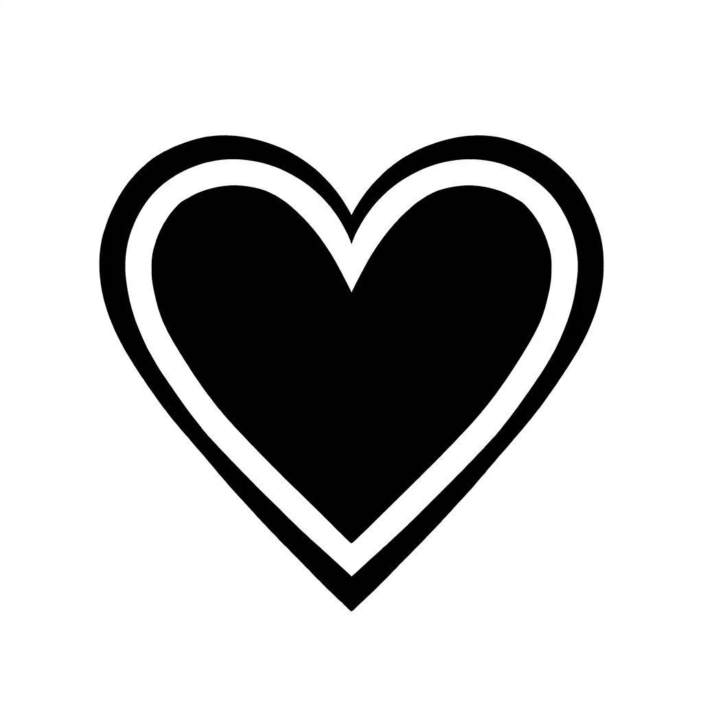 herz-tattoo herz blackwork gefüllt