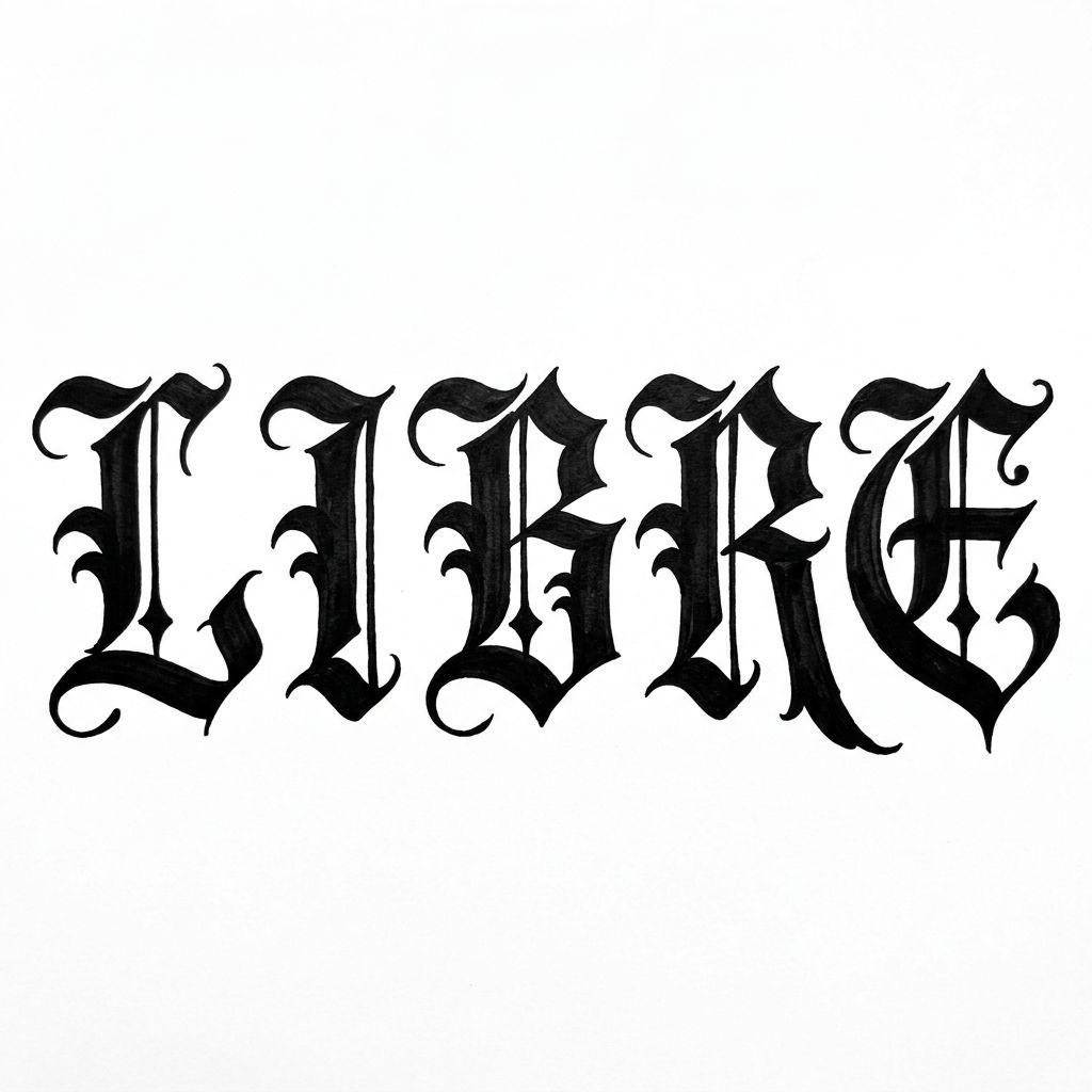 idée tatouage main homme lettrage libre