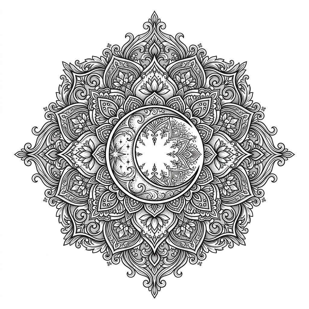 mond-tattoo mond-mandala ornamental