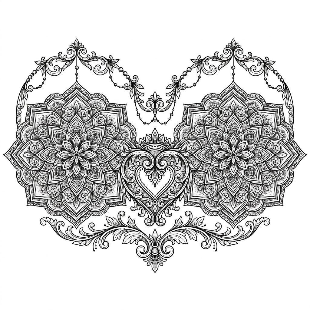 paar-tattoo ornamentales paar-mandala