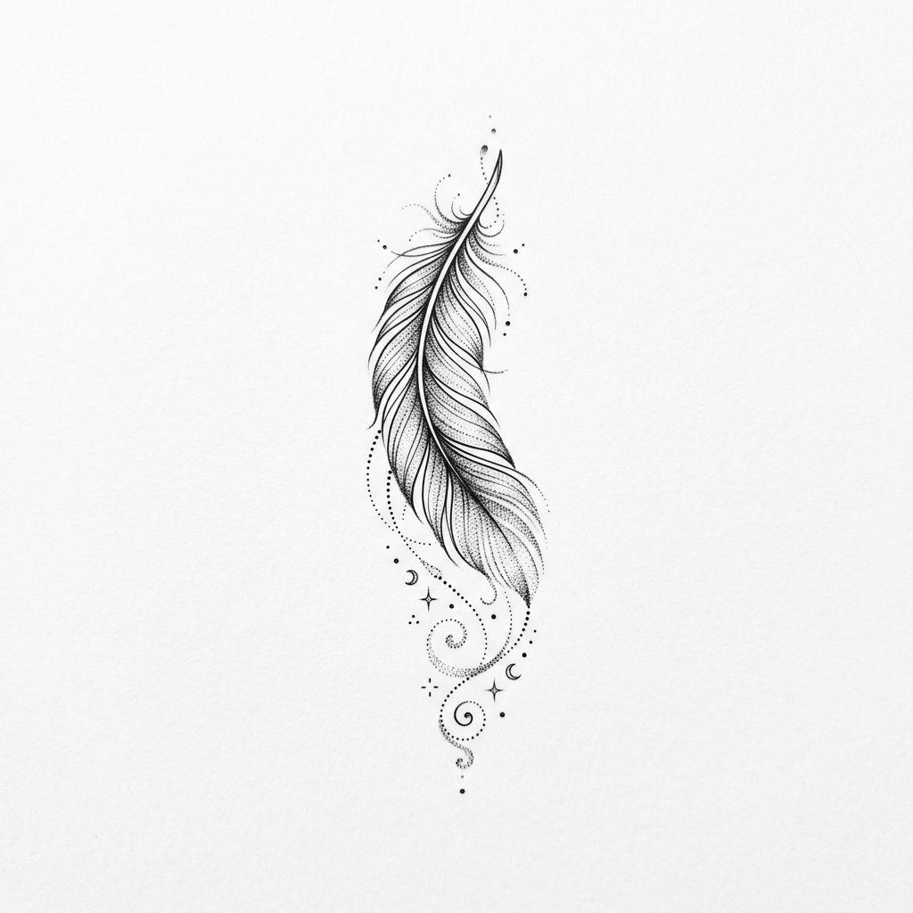 handgelenk-tattoo spirituelle feder