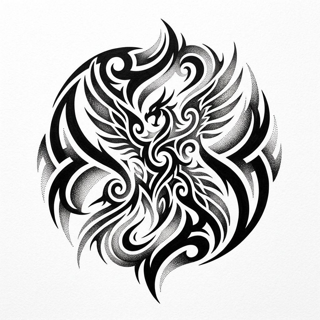tribal-tattoo dotwork-tribal