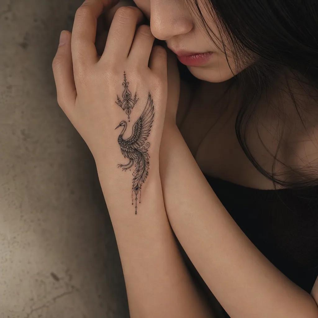 beste freundin-tattoo totenkopf mit krone, ornamental