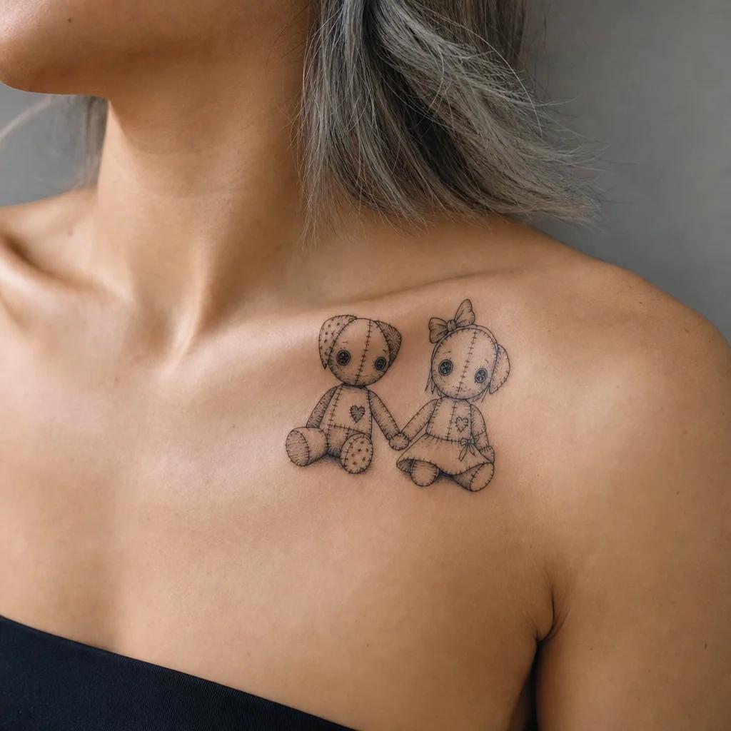 beste freundin-tattoo best-friends-patchwork