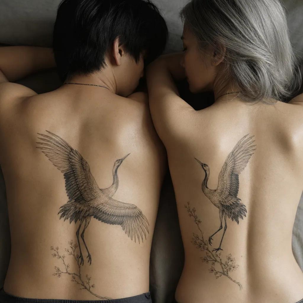 idée tatouage couple crânes amoureux