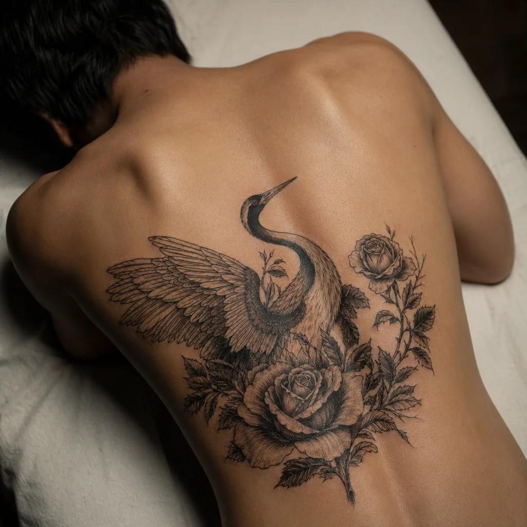 idée tatouage deuil crâne et roses memento