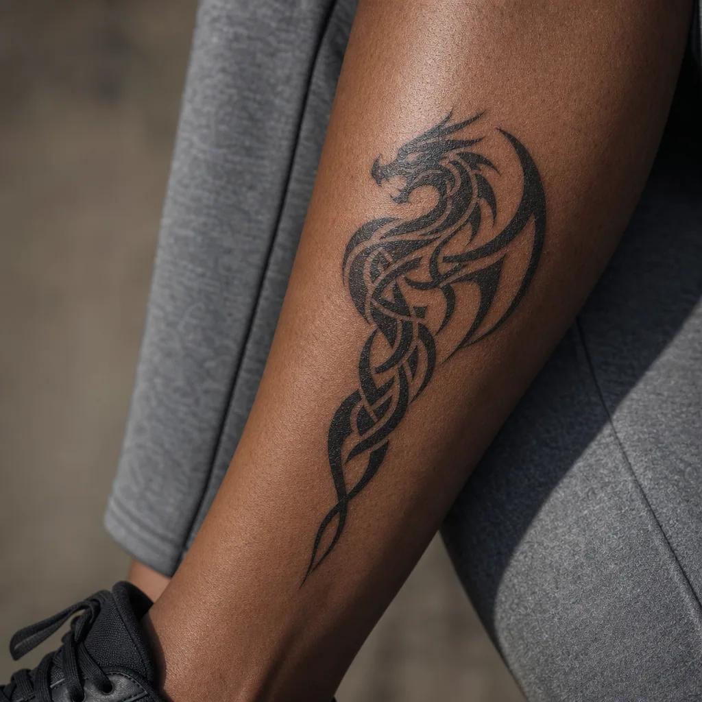 drache-tattoo drache keltisch tribal