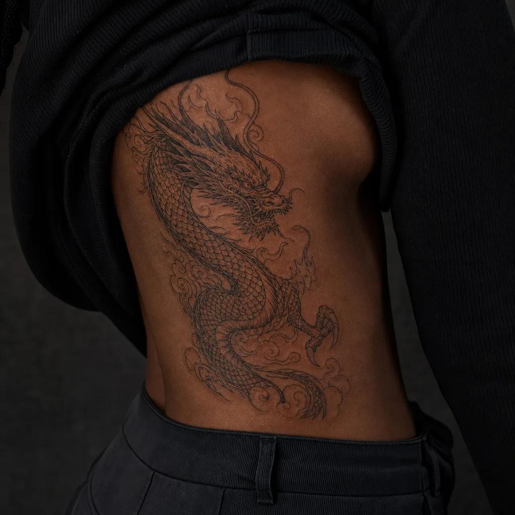 idée tatouage dragon dragon japonais irezumi