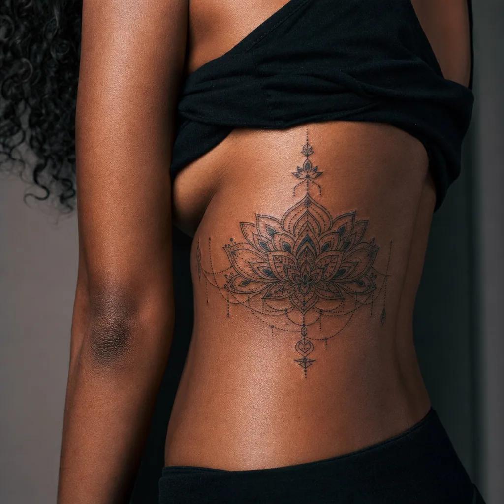 mandala-tattoo mandala mit schriftzug