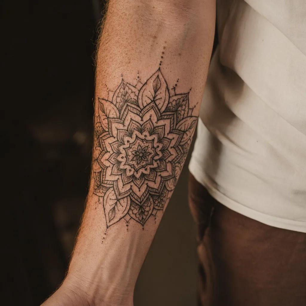unterarm mann-tattoo unterarm-mandala