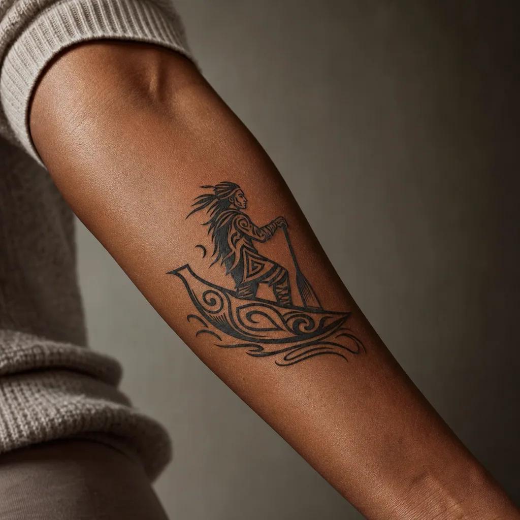 idée tatouage voyage tribal voyageur
