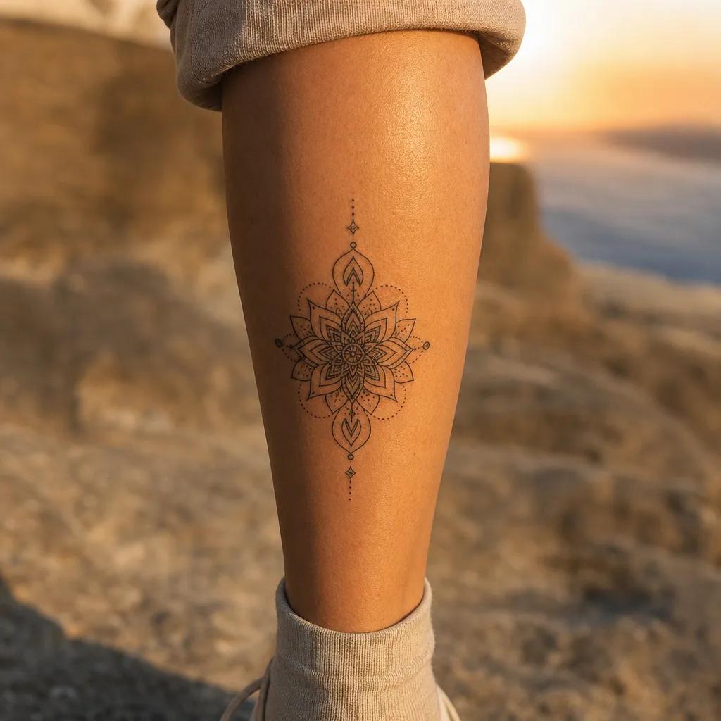 wade-tattoo geometrischer wolf