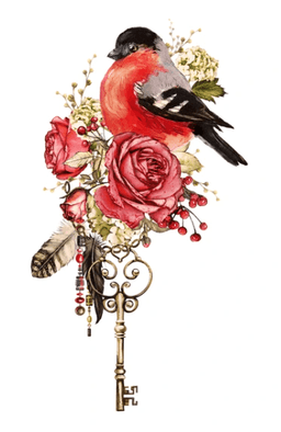 feder-tattoo im watercolor-stil