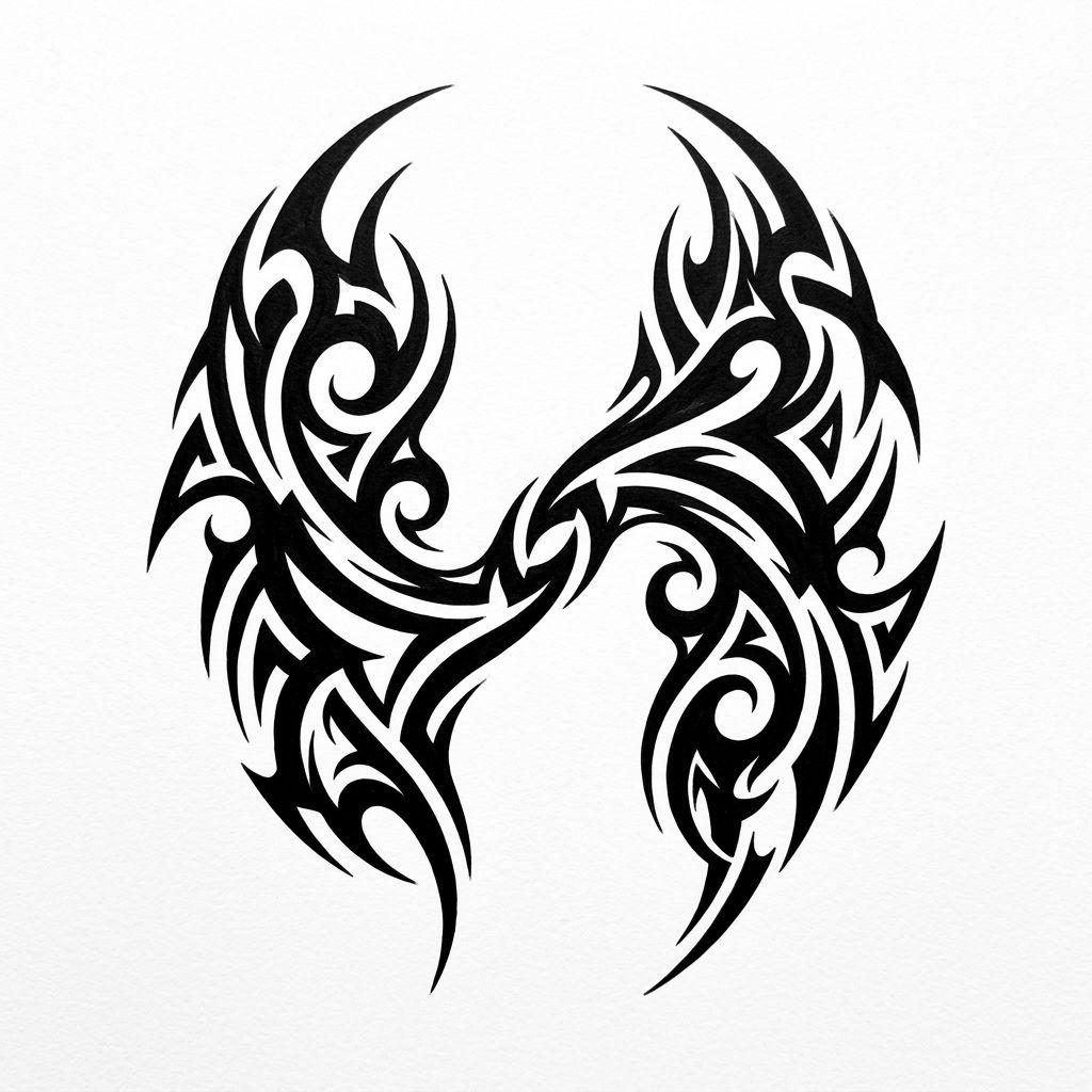beste freundin-tattoo modernes tribal im duo