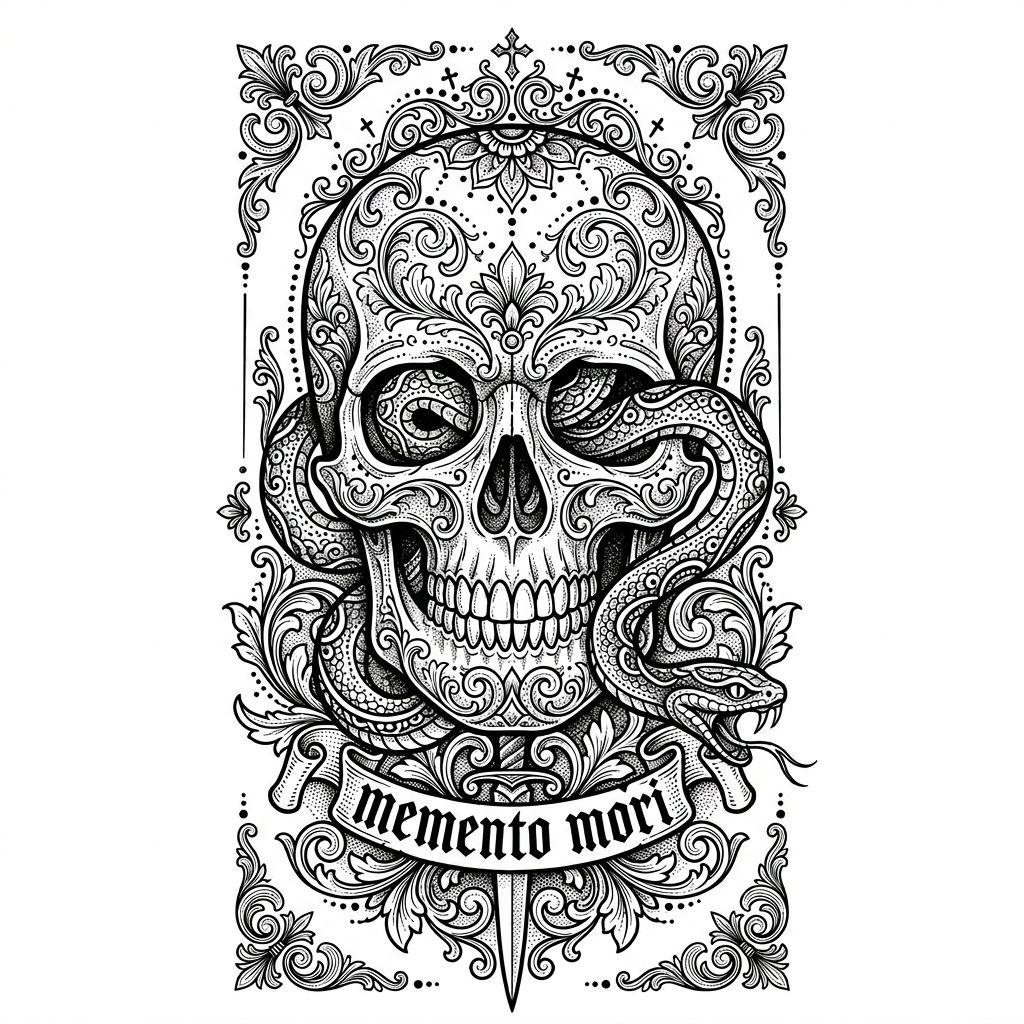 arm-tattoo totenkopf und schlange