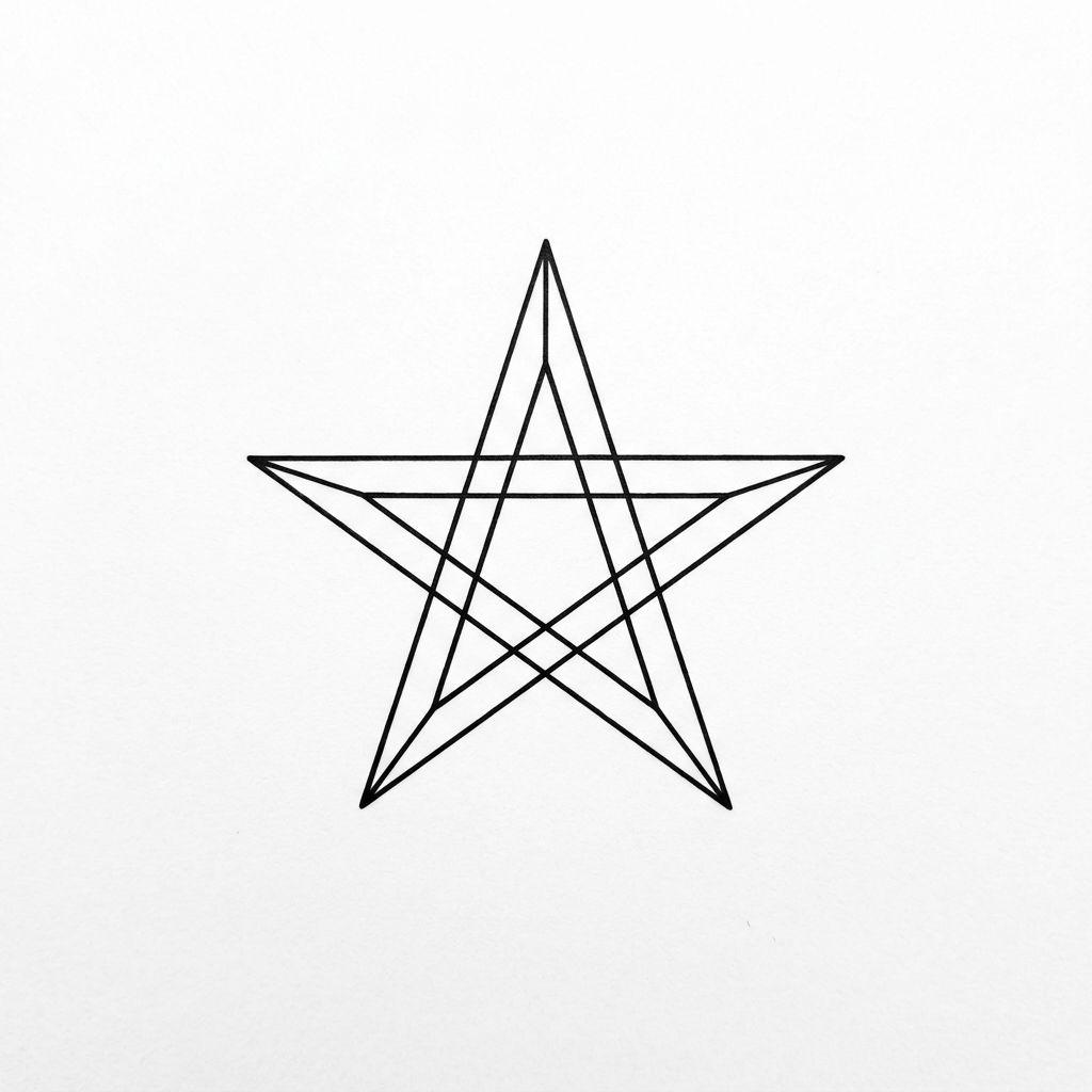 finger-tattoo geometrischer stern