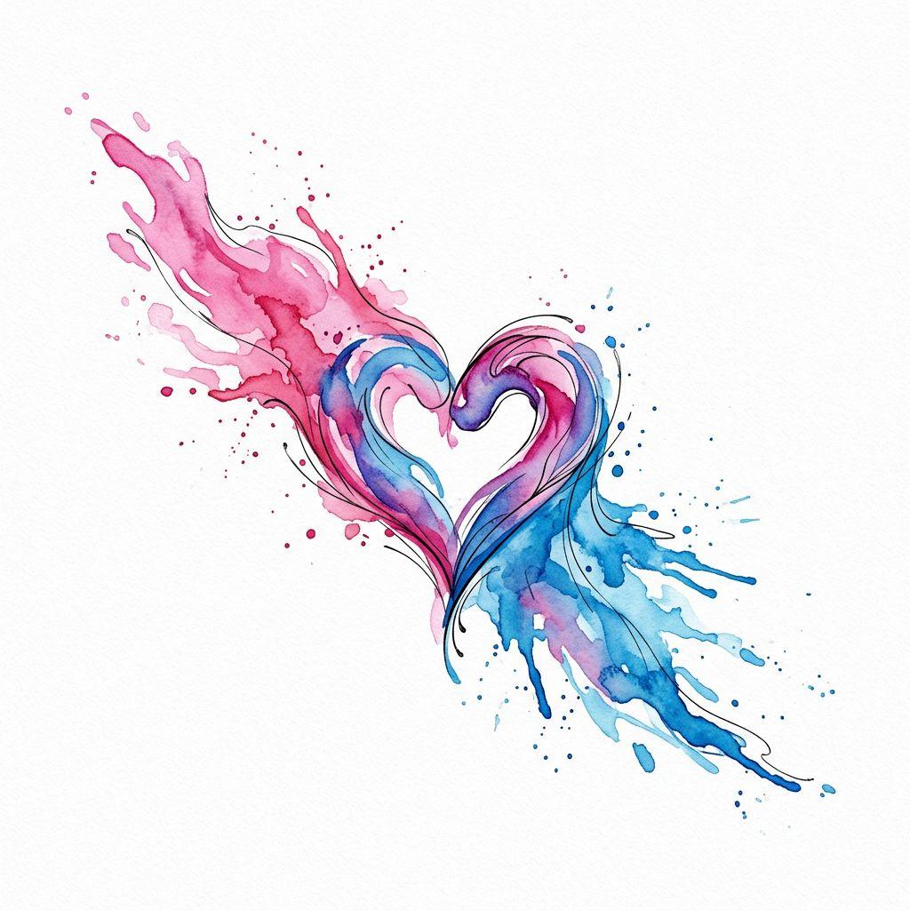 hochzeit-tattoo hochzeits-watercolor-splashes