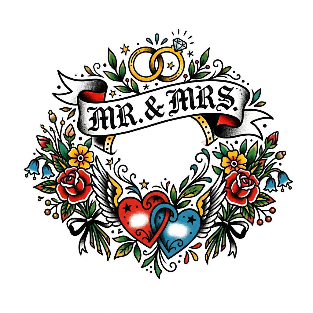 hochzeit-tattoo vintage-hochzeits-patchwork