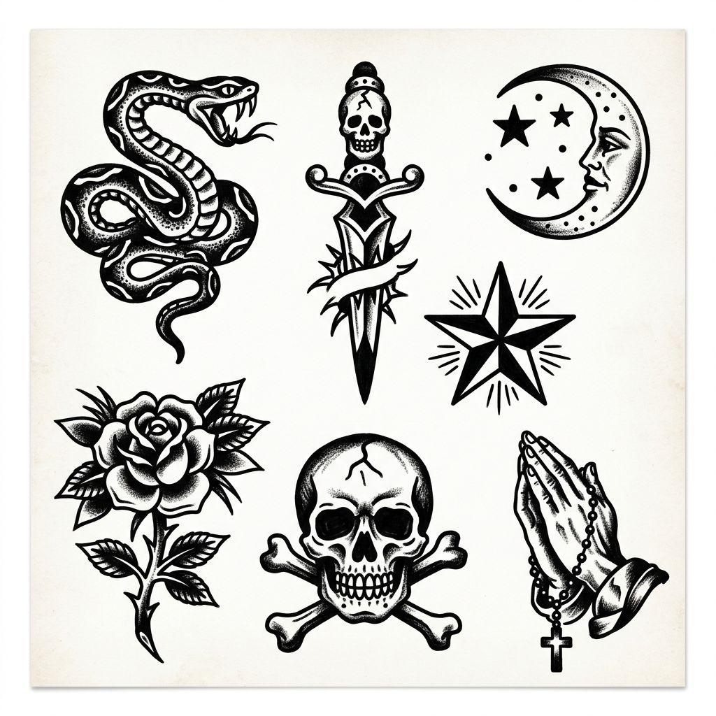 mann-tattoo old-school-patchwork