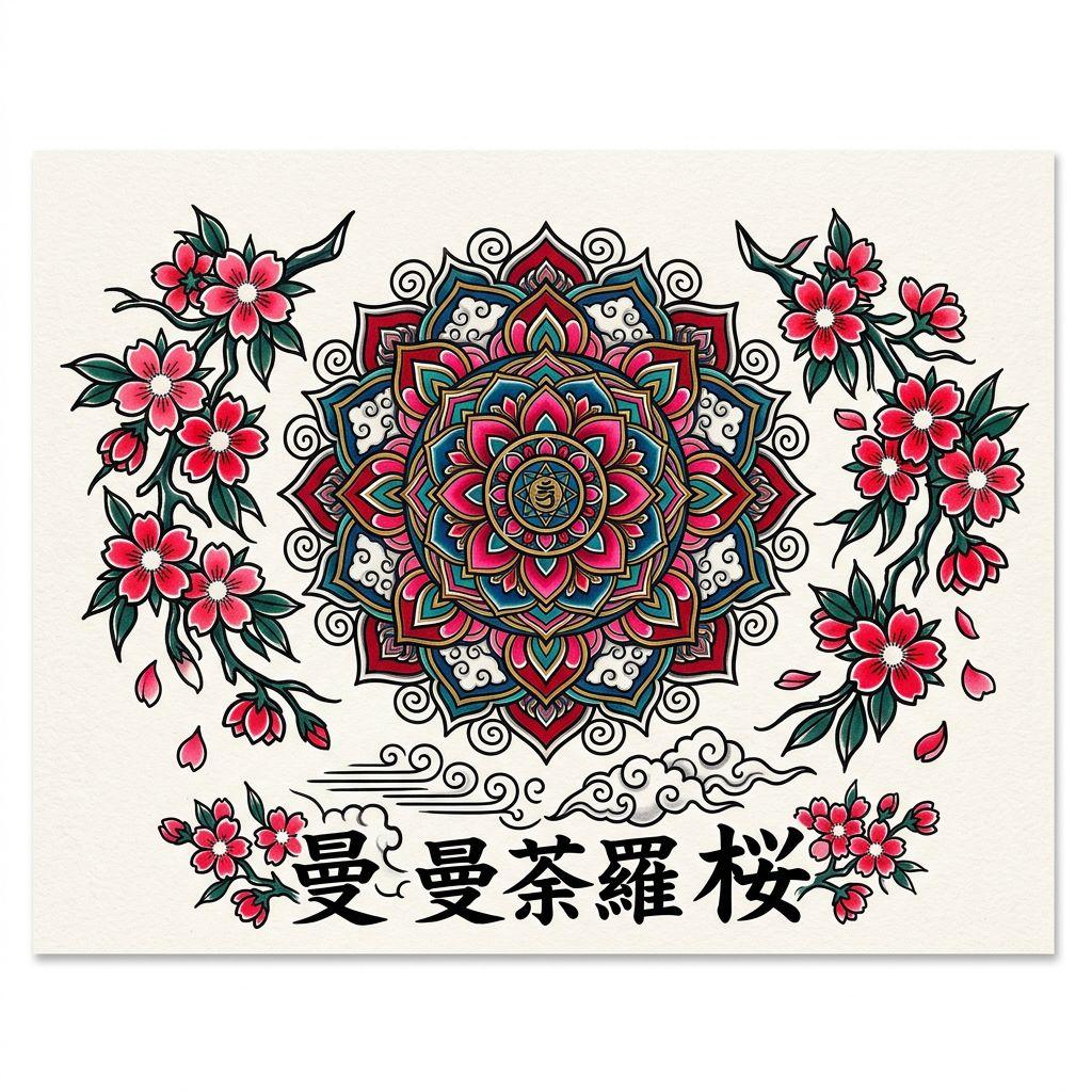 mandala-tattoo japanisches mandala