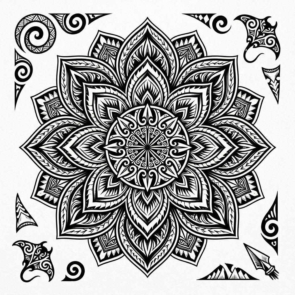 mandala-tattoo tribal mandala