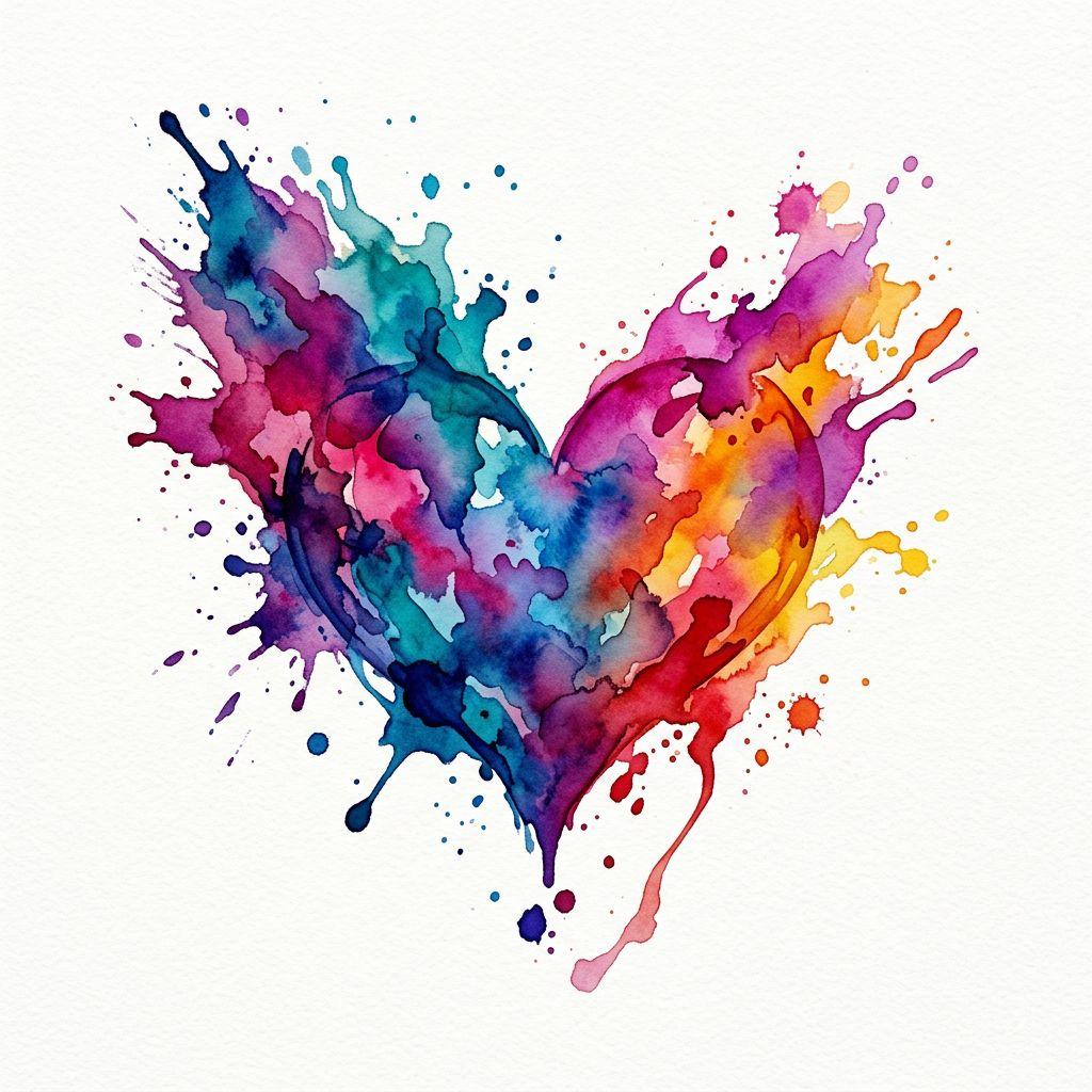 mutter-tochter-tattoo aquarell mutter und kind, Vorlage auf weißem Hintergrund