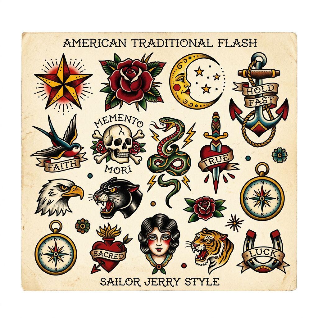 wade-tattoo flash patchwork