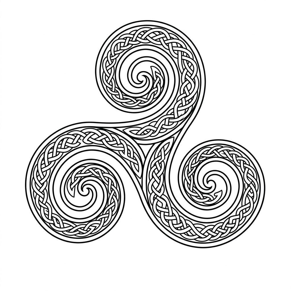 nacken-tattoo keltische triskele
