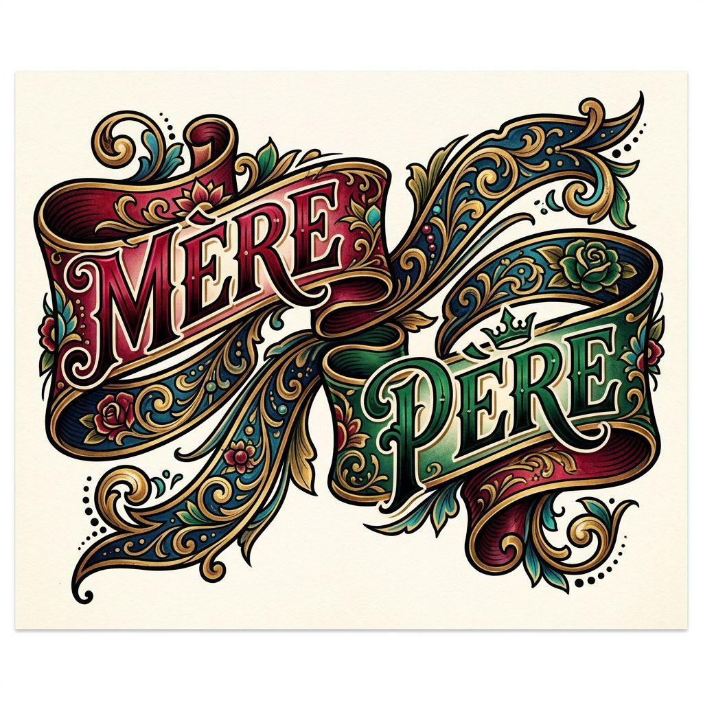 eltern-tattoo neo-traditional banner