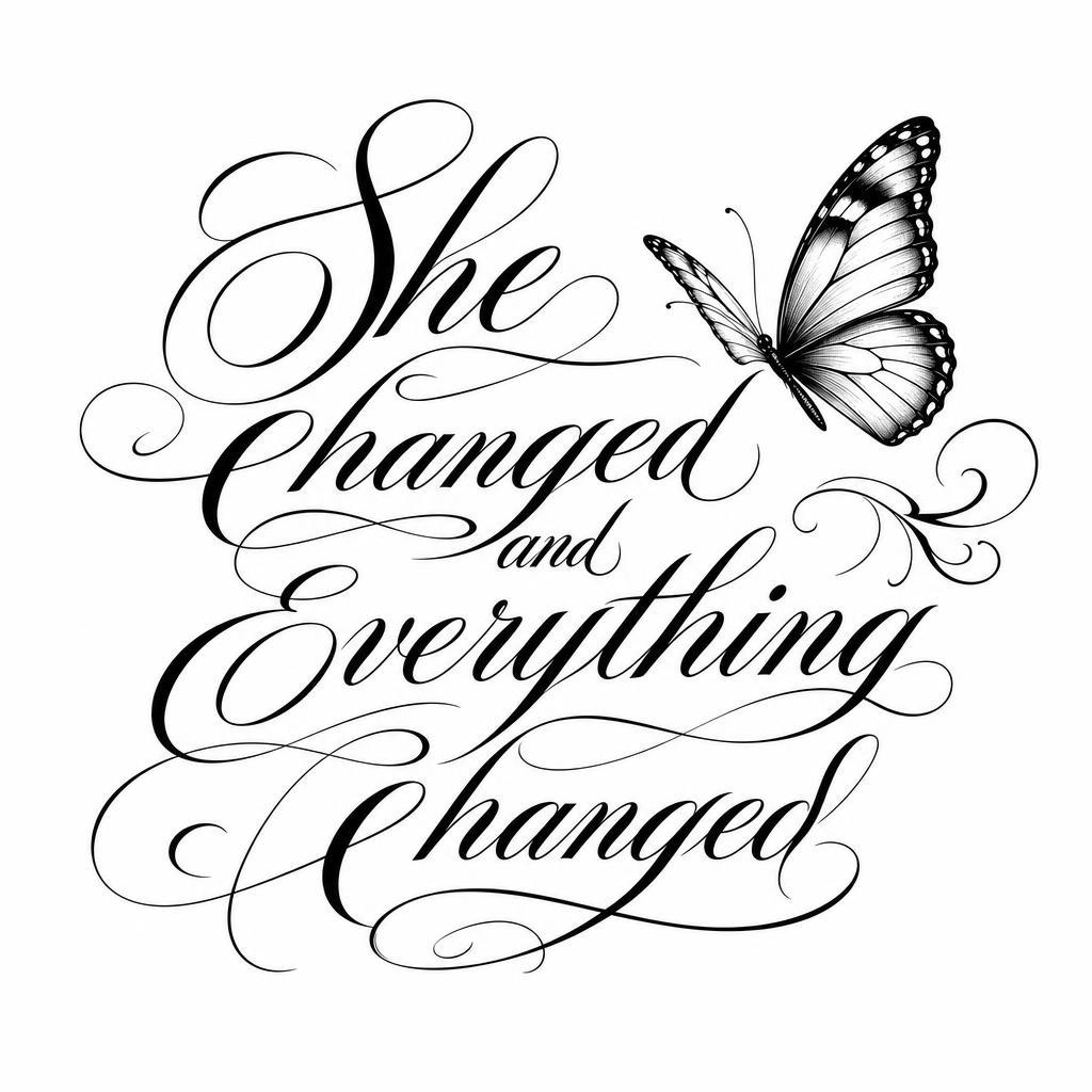 schmetterling-tattoo schmetterling mit schriftzug