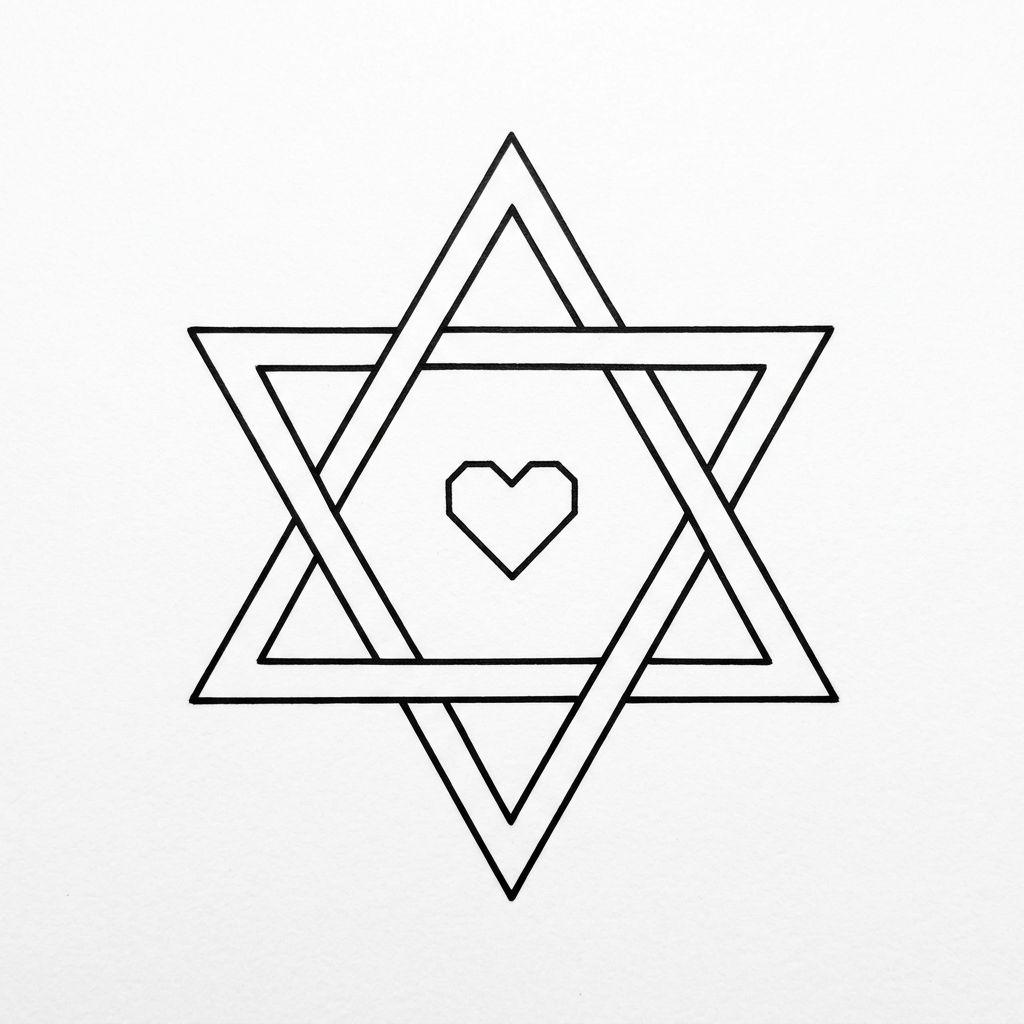 schwester-tattoo zwei dreiecke geometrisch