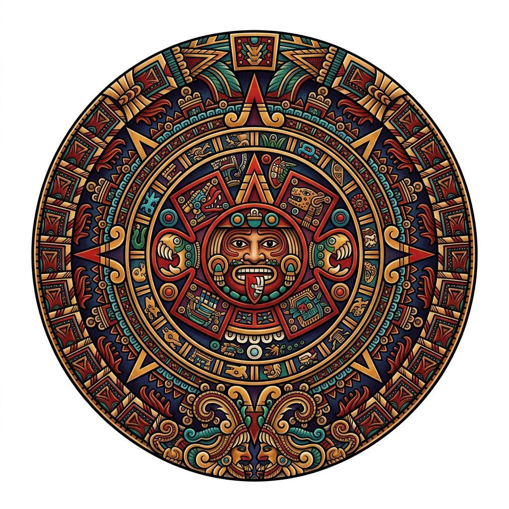 sonne-tattoo sonne aztekisch neo-traditional