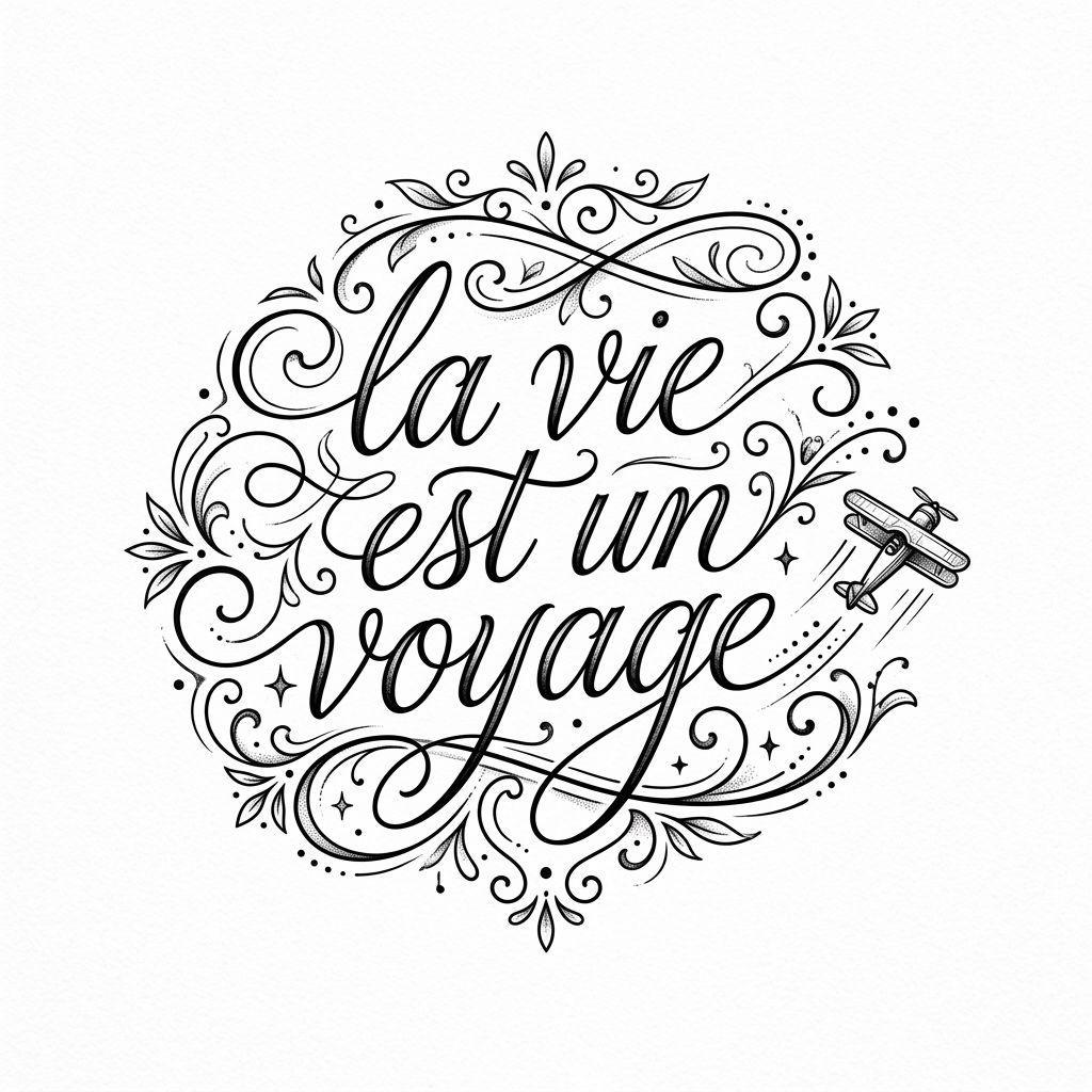 idée tatouage voyage lettrage voyage
