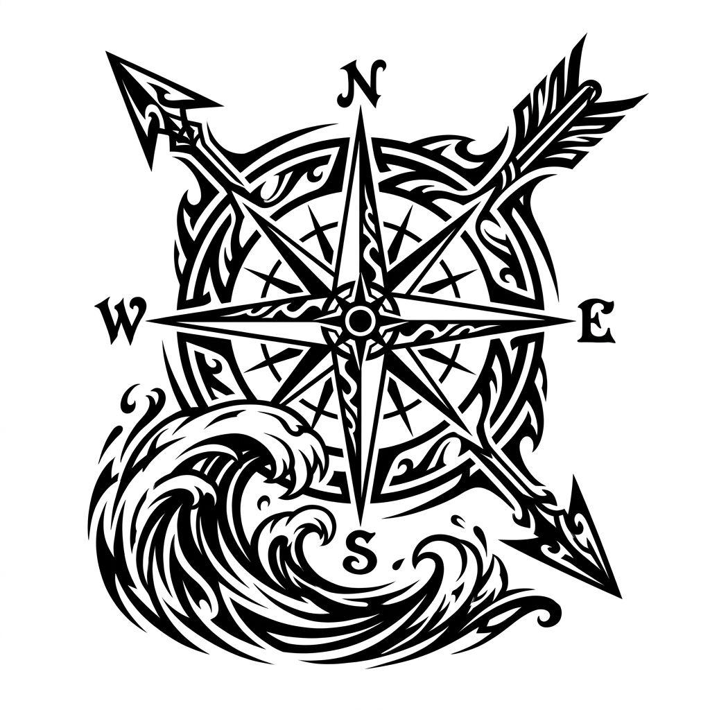 idée tatouage voyage tribal voyageur