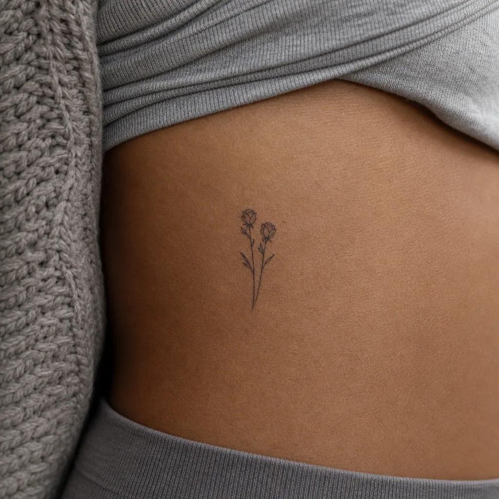 eltern-tattoo zwei daten fineline