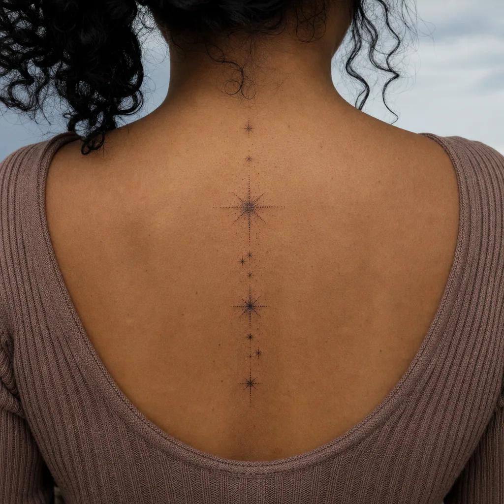 eltern-tattoo dotwork sterne