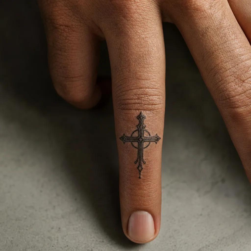 finger-tattoo initiale als lettering