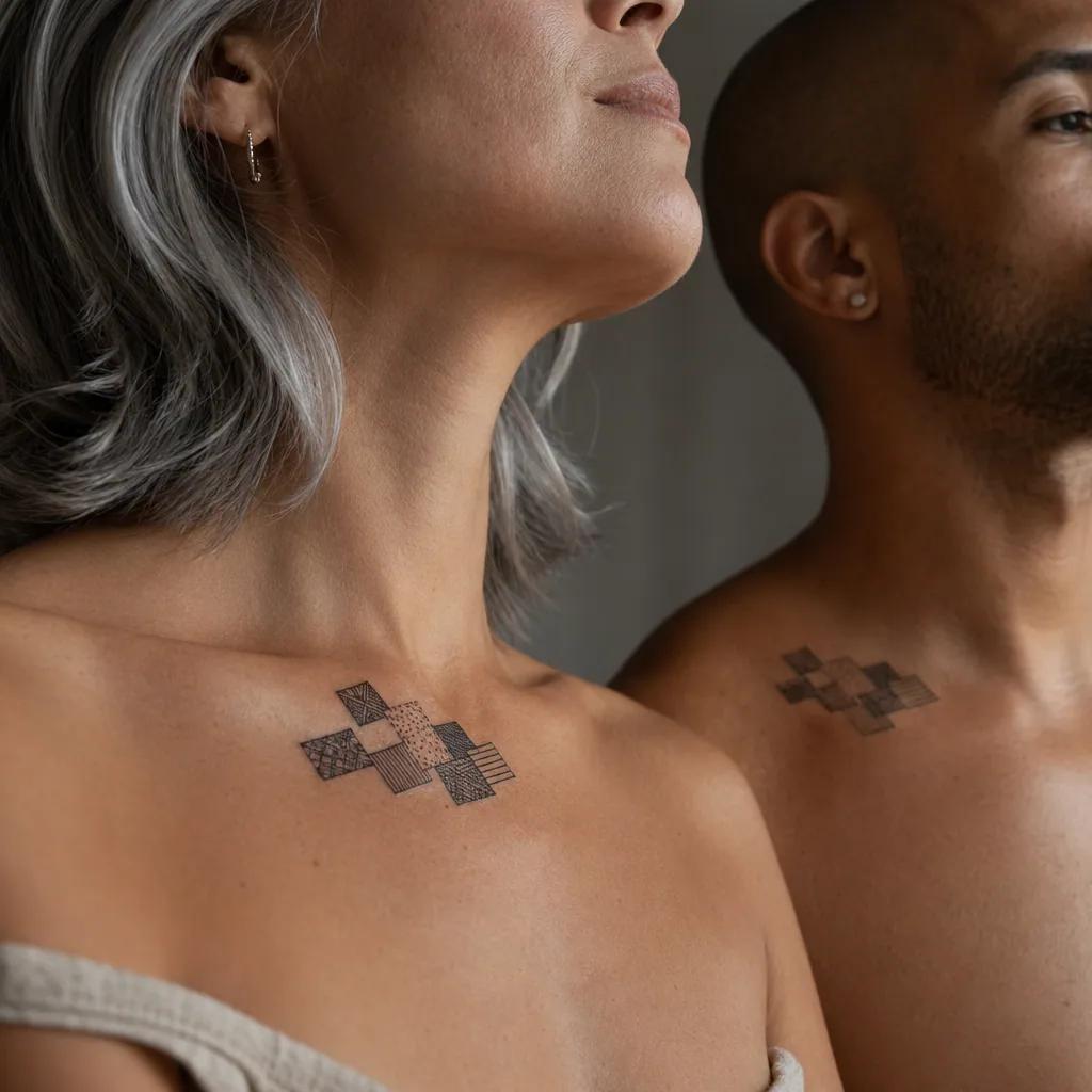 geschwister-tattoo unendliches dreieck