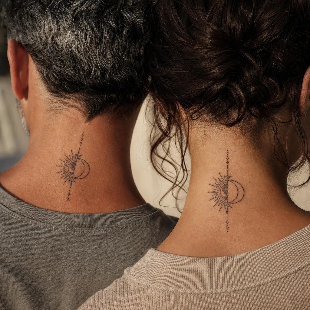geschwister-tattoo löwe und löwin