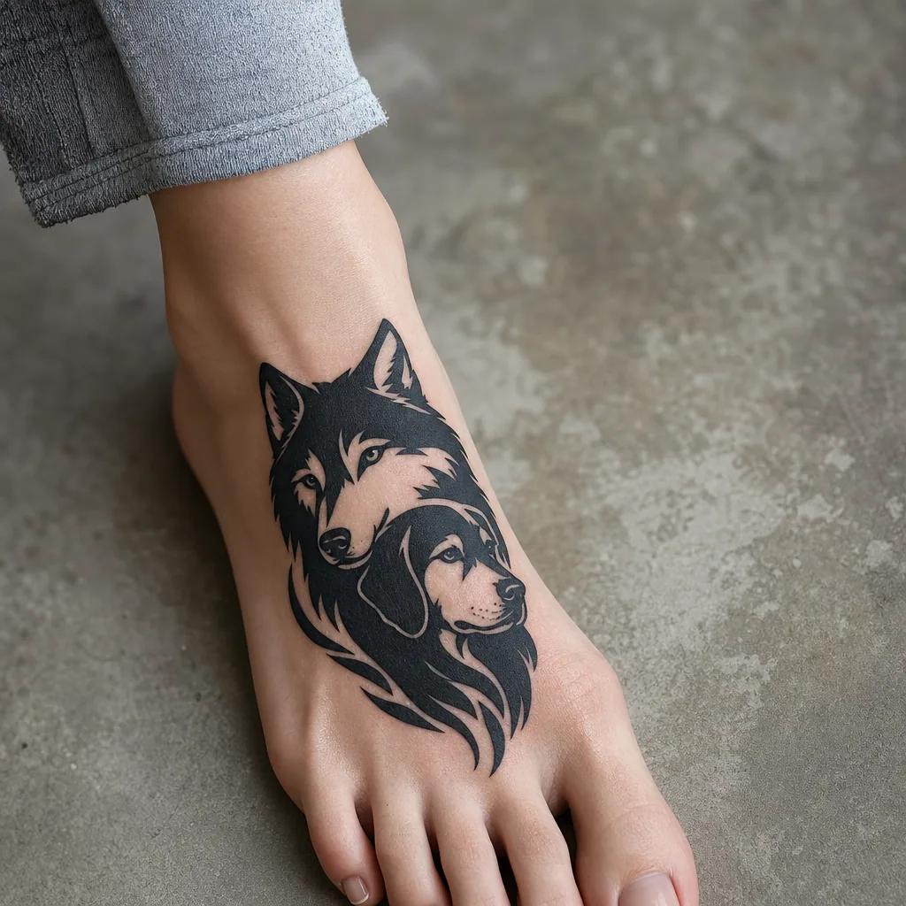 hund-tattoo tribal hund