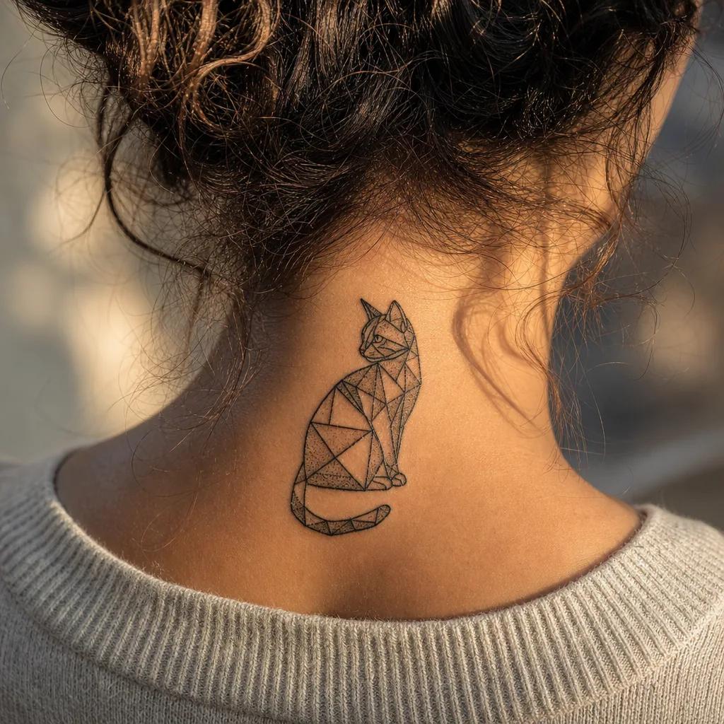 katze-tattoo wilde panther-katze