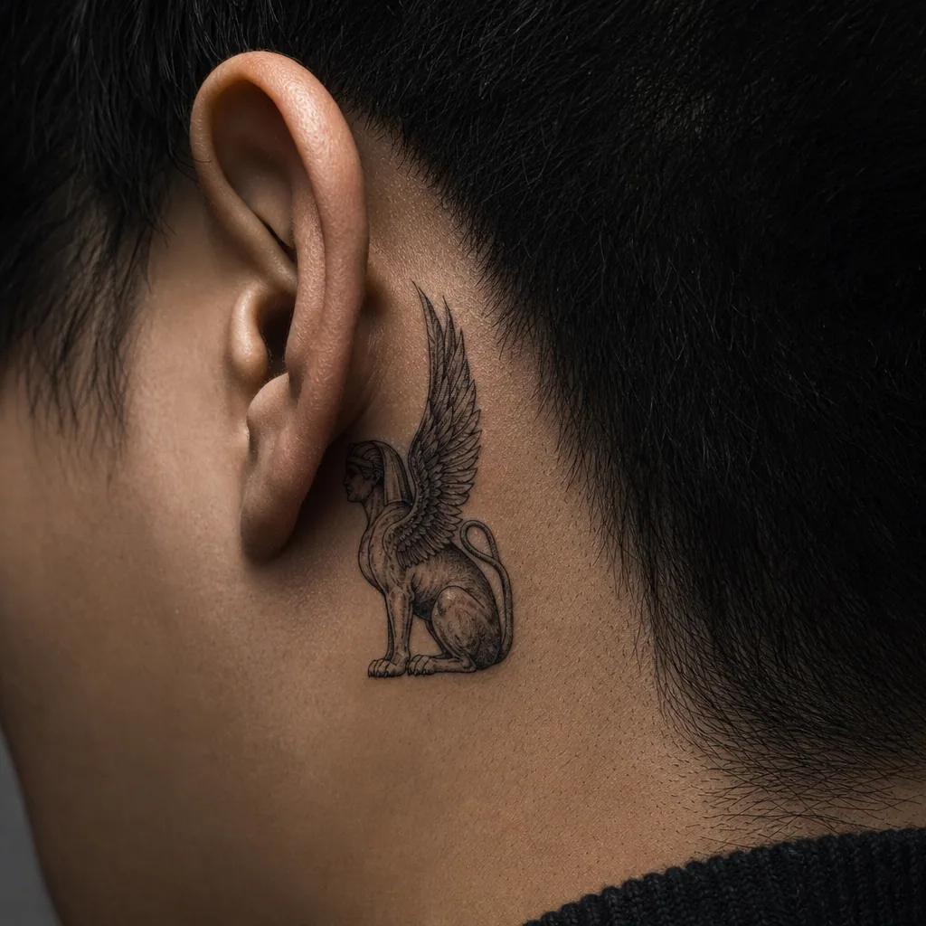 katze-tattoo katze im mandala