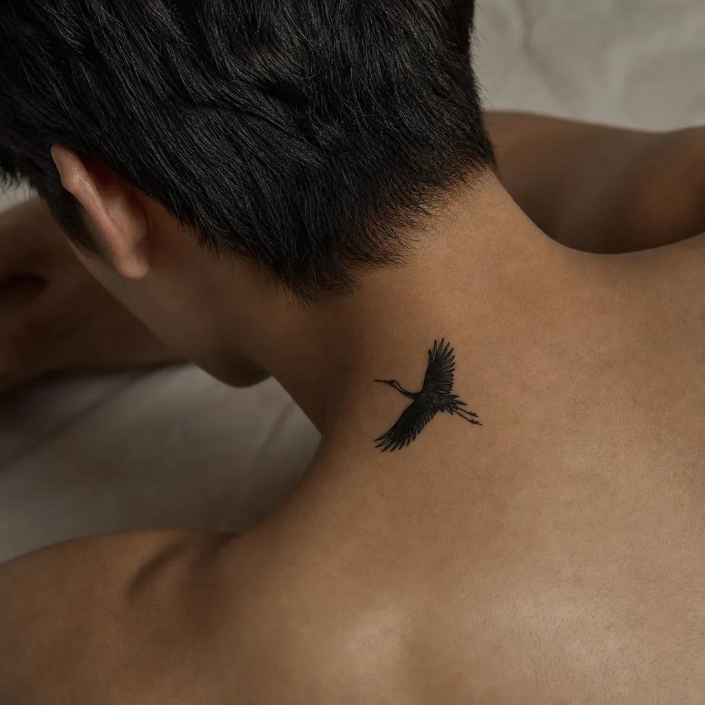 kleines tattoo-tattoo mini-totenkopf in blackwork, Foto auf echter Haut